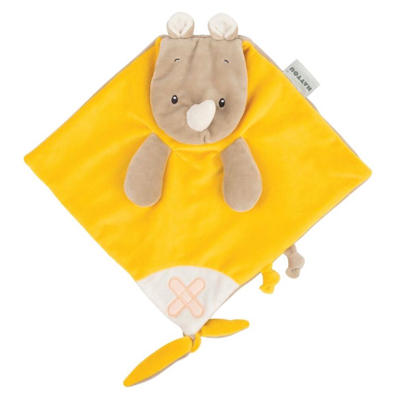  buddiezzz baby comforter rhino yellow grey 